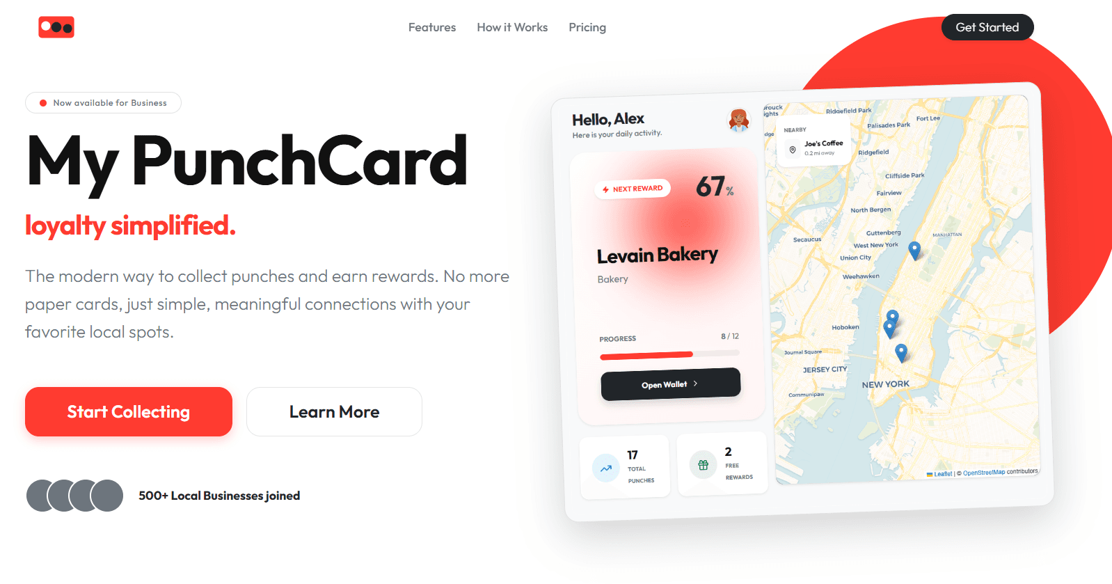 Punchcard, screenshot